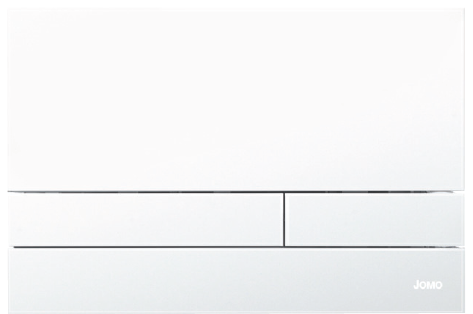 Клавіша змиву серії Exclusive для інсталяцій Werit, біла глянцева скляна
