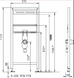 Інсталяція WERIT для підвісної раковини з регульованою верхньою балкою 1120х500х90 мм