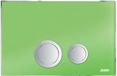 Клавіша змиву серії AVANGARDE до інсталяцій WERIT, зелене глянцеве скло з латунними Клавішами