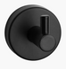 Крючок одинарный SANELA для ванной комнаты, нержавеющая сталь с черным покрытием