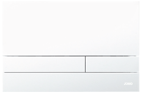 Клавіша змиву серії Exclusive для інсталяцій Werit, біла матова скляна