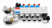 Распределительный коллектор REHAU RAUTHERM SPEED HKV-P 04, с коннекторами для трубы 17&times;2,0 и запорными кранами
