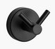 Крючок двойной SANELA для ванной комнаты, нержавеющая сталь с черным покрытием